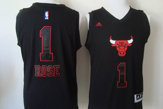Derrick Rose Chicago Bulls black Fashion jersey