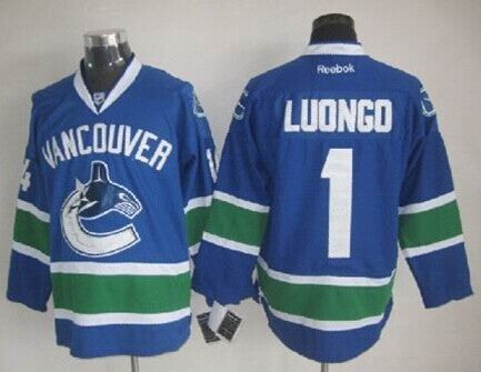 Roberto Luongo Vancouver Canucks blue jersey