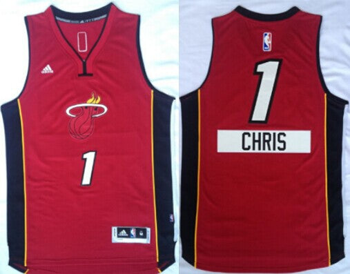 Chris Bosh Revolution Miami Heat red jersey