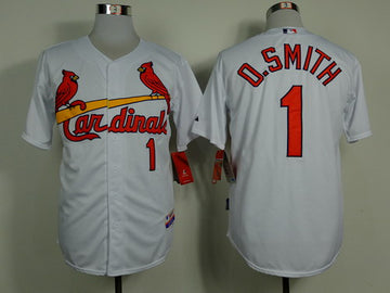 Ozzie Smith St. Louis Cardinals white jersey