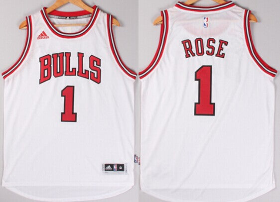 Derrick Rose Revolution Chicago Bulls white jersey