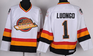 Roberto Luongo Vancouver Canucks white Throwback jersey