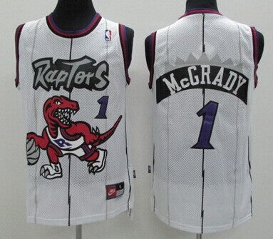 Tracy McGrady Hardwood Toronto Raptors white Classic jersey