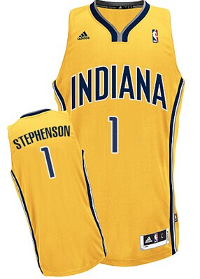 Lance Stephenson Indiana Pacers yellow jersey