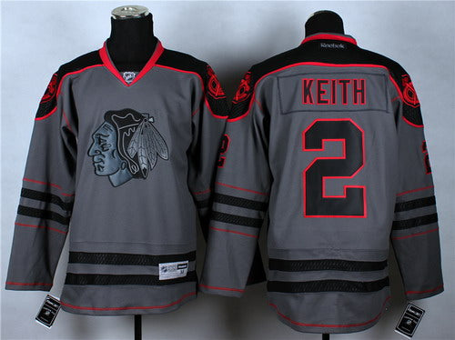 Duncan Keith Chicago Blackhawks charcoal jersey