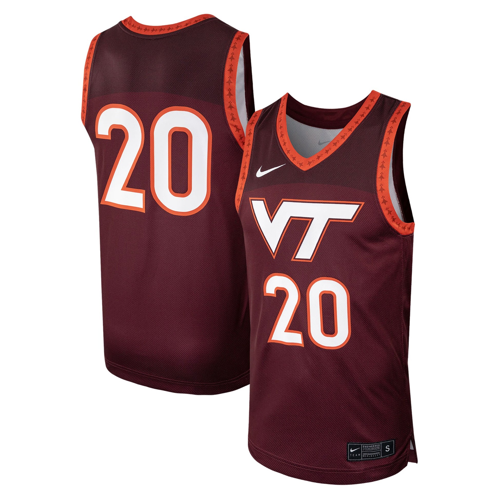 Virginia Tech Hokies maroon jersey