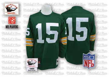 Bart Starr Green Bay Packers green Throwback jersey