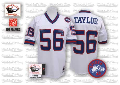 Lawrence Taylor New York Giants white Throwback jersey