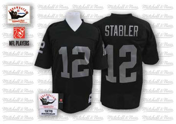 Ken Stabler Las Vegas Raiders black Throwback jersey