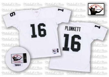 Jim Plunkett Las Vegas Raiders white Throwback jersey