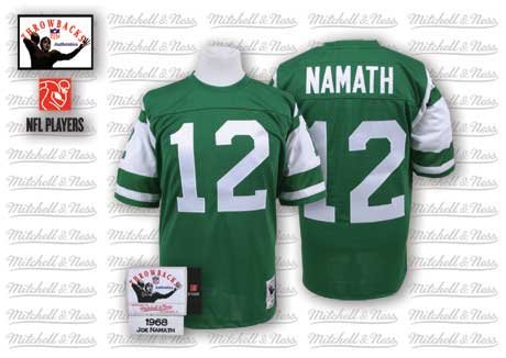 Joe Namath New York Jets green Throwback jersey