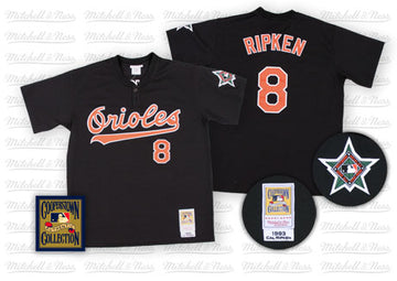 Cal Ripken Baltimore Orioles black Throwback jersey