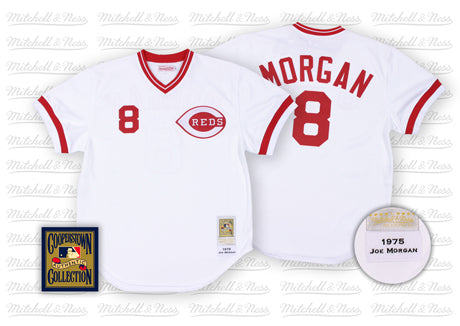Joe Morgan Cincinnati Reds white Throwback jersey