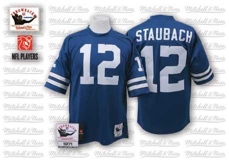 Roger Staubach Dallas Cowboys blue Throwback jersey