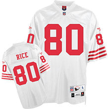Jerry Rice San Francisco 49ers white Throwback jersey