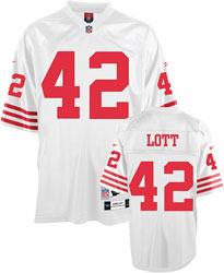 Ronnie Lott San Francisco 49ers white Throwback jersey