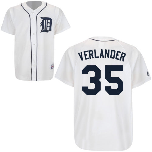 Verlander Detroit Tigers white jersey