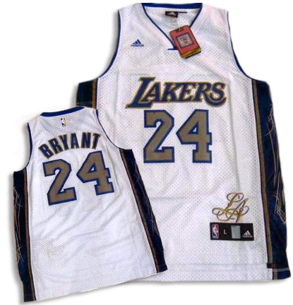 Kobe Bryant Signature Editon Los Angeles Lakers white jersey