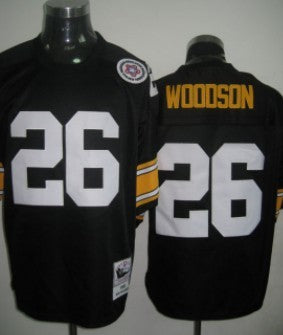 Woodson Pittsburgh Steelers black Throwback jersey