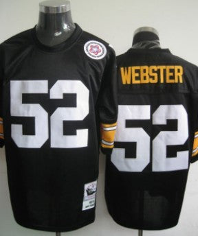 Webster Pittsburgh Steelers black Throwback jersey