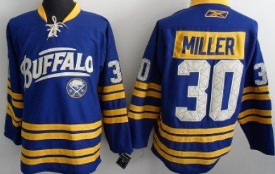 Ryan Miller Buffalo Sabres blue Third jersey
