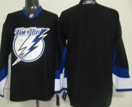 Custom Tampa Bay Lightning black jersey