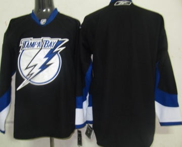 Custom Tampa Bay Lightning black jersey