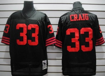 Craig San Francisco 49ers black Throwback jersey