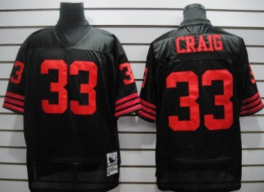 Craig San Francisco 49ers black Throwback jersey
