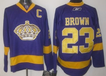 Dustin Brown Los Angeles Kings purple jersey