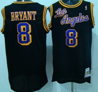Kobe Bryant Los Los Angeles Lakers black Throwback jersey