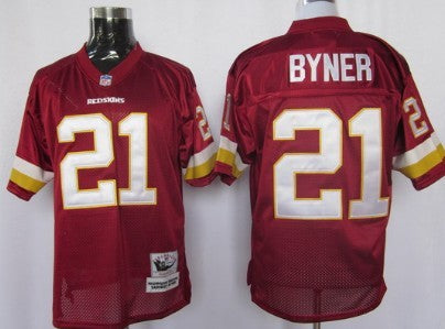 Earnest Byner Washington Commanders red Throwback jersey