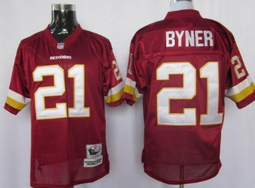 Earnest Byner Washington Commanders red Throwback jersey