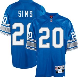 Billy Sims Detroit Lions blue Throwback jersey