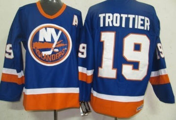 Bryan Trottier New York Islanders blue Throwback jersey