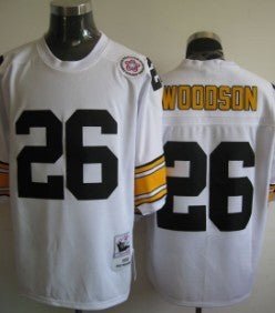 Woodson Pittsburgh Steelers white Throwback jersey