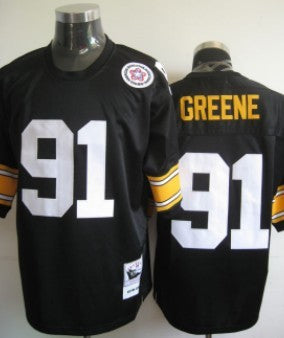 Greene Pittsburgh Steelers black Throwback jersey
