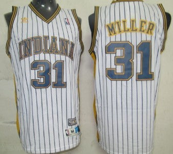 Reggie Miller Indiana Pacers white Throwback jersey
