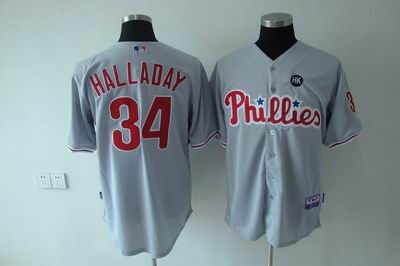 Roy Halladay Philadelphia Phillies gray jersey