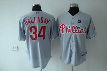Roy Halladay Philadelphia Phillies gray jersey