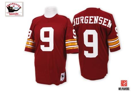 Jurgensen Washington Commanders red Throwback jersey