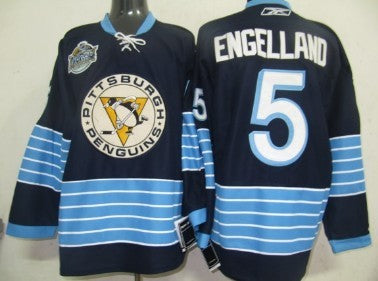 Deryk Engelland Pittsburgh Penguins navy Third jersey