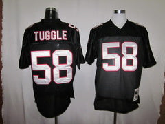 Tuggle Atlanta Falcons black Throwback jersey