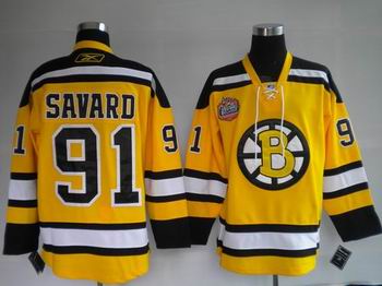 Marc Savard Boston Bruins yellow jersey