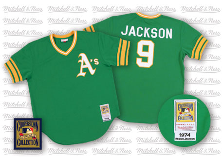 Reggie Jackson Oakland Athletics green Road jersey