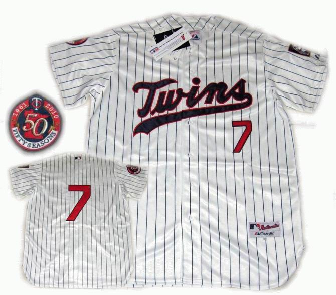 Joe Mauer Minnesota Twins white jersey