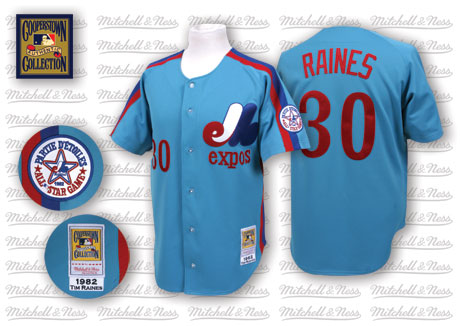 Tim Raines Washington Nationals blue Throwback jersey