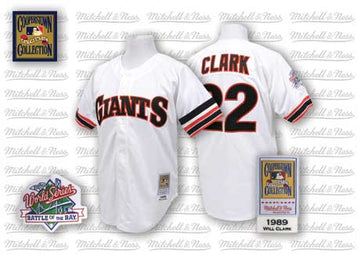 Will Clark San Francisco Giants white Throwback jersey