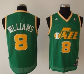 Deron Williams Utah Jazz green Throwback jersey