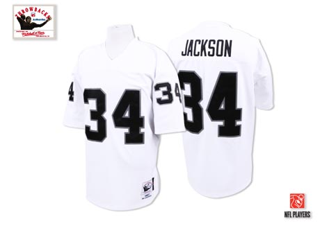 Bo Jackson Las Vegas Raiders white Throwback jersey